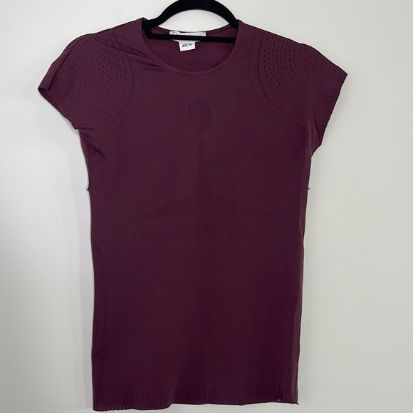 Samshield shirt with crystals.  burgundy color size s|xs - Picture 1 of 7